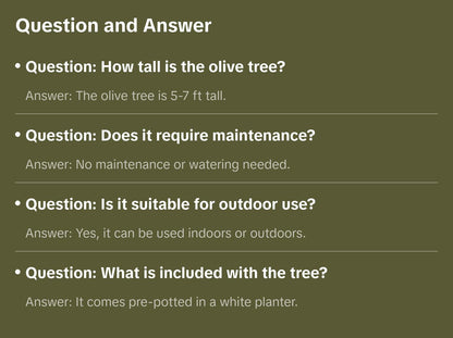 Faux Olive Tree 5FT 6FT 7FT, Artificial Olive Plant with Realistic Green Leaves and White Planter Pot, Modern Decorative Tree for Home Office Interior